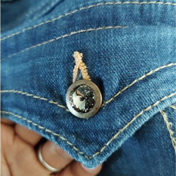 True Religion | Swarovski Crystal Becky Bootcut Jeans 31 - Picture 9 of 12